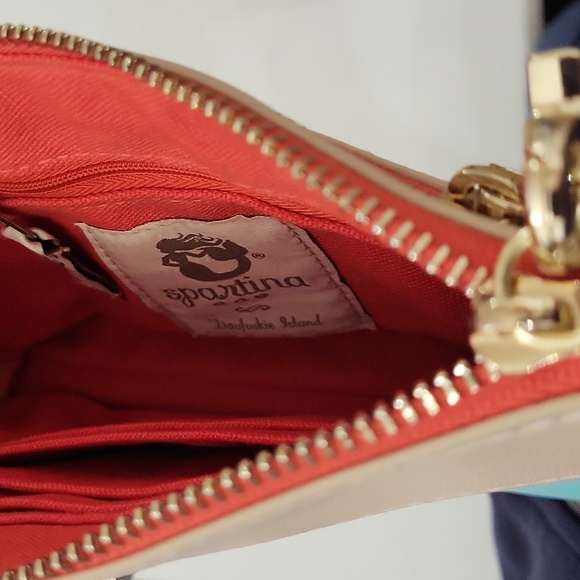 Spartina 449 Outer Banks Map Wristlet - Blue and Tan - Picture 5 of 7